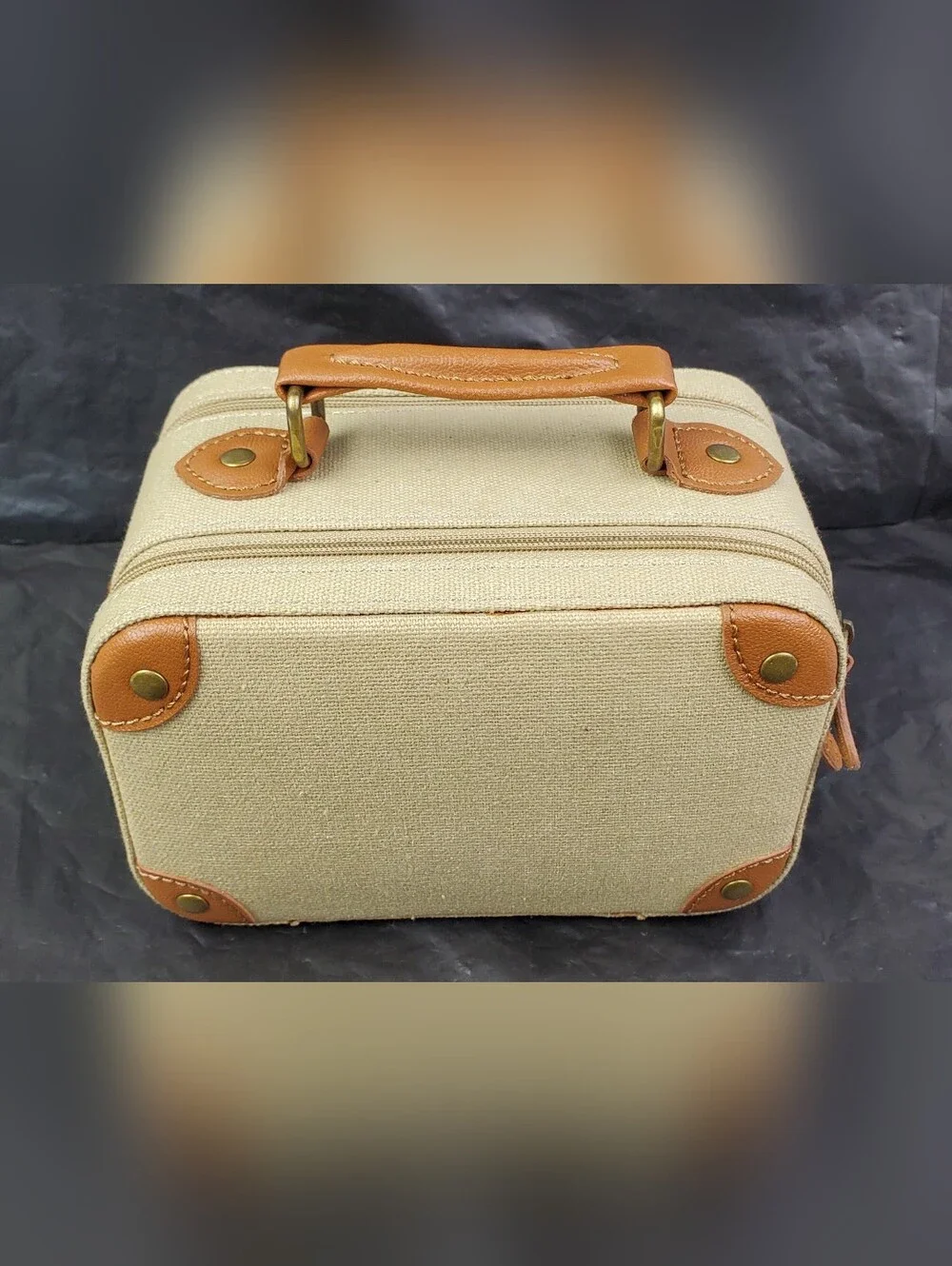 Pottery Barn Audrey Jewelry Box Suitcase Style w/ Box - SEE PHOTOS Open Box NOS
